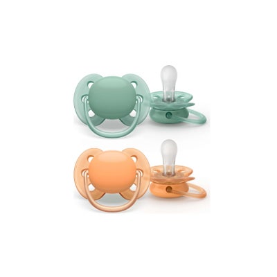 sucette ultra soft Neutral 0-6m no deco (GREEN/COGNAC)