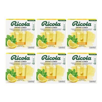 x Ricola Drink Cubes Zitrone Minze 6 x 12 Stk x Ricola Drink Cubes Zitrone Minze 6 x 12 Stk