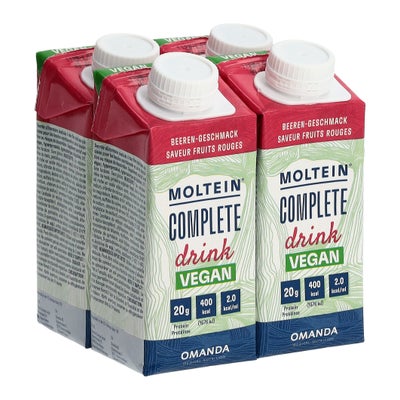 Complete Drink vegan fruits rouges 4 x 200 ml Complete Drink vegan fruits rouges 4 x 200 ml