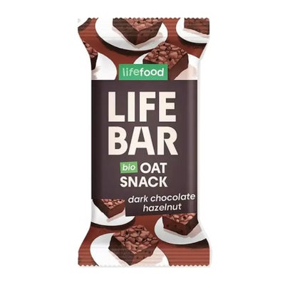 Bio Lifebar Riegel Oat Snack Dark Chocolate Hazelnut