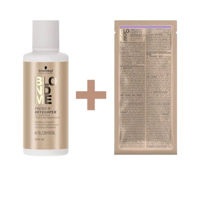 BlondMe Premium Bleichpulver & Developer Set - 6% - 20 Vol