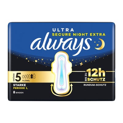 Ultra Binde Gr5 Secure Night Extra mit Flügeln Ultra Binde Gr5 Secure Night Extra mit Flügeln