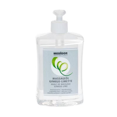 Massageöl Ginkgo-Limette mit Dosierspender Massageöl Ginkgo-Limette mit Dosierspender