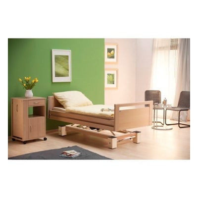 lit médicalisé allegra living avec pieds métalliques bois
