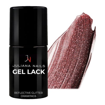 Gel Lack Reflective Glitter Drawings