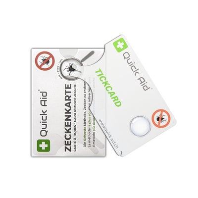 Zeckenkarte mit Lupe Zeckenkarte mit Lupe