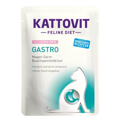 Gastro mit Lachs und Reis für Katzen Gastro mit Lachs und Reis für Katzen