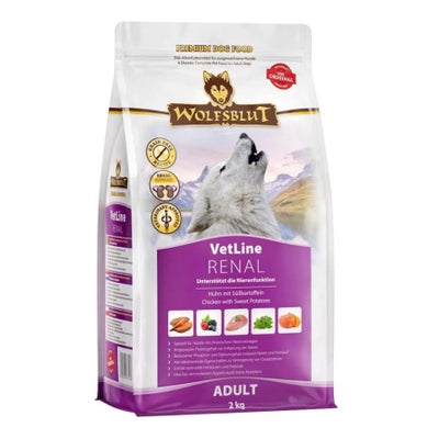 VetLine Renal Hunde-Trockenfutter, Huhn mit Süsskartoffel VetLine Renal Hunde-Trockenfutter, Huhn mit Süsskartoffel