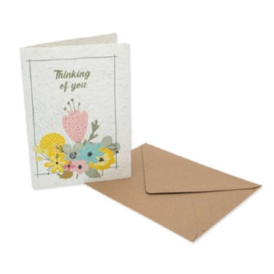 Postkarte aus Samenpapier Thinking of You Postkarte aus Samenpapier Thinking of You