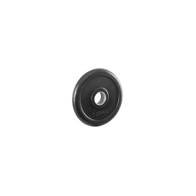 Hantelscheibe gummiert 30 mm schwarz 1.25 kg Hantelscheibe gummiert 30 mm schwarz 1.25 kg