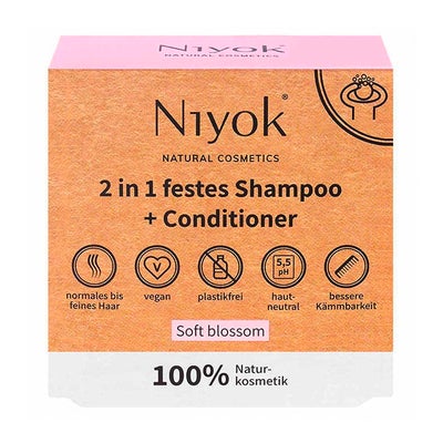 Shampoing solide 2 en 1 + après-shampoing - Soft blossom