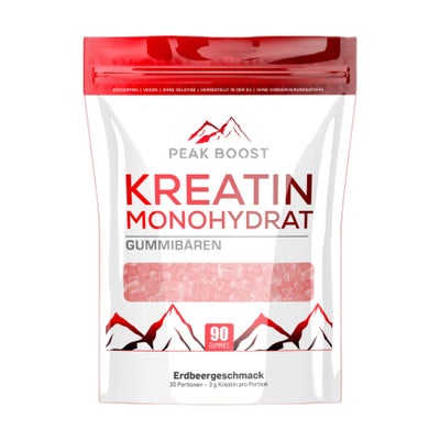 Kreatin Monohydrat Gummibären Erdbeere