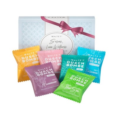 Duschwellness Probierset mit 6 Duschbomben