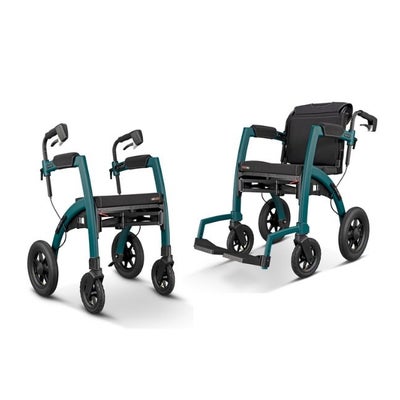 Déambulateur/fauteuil roulant Rollz Motion Performance 2-en-1 avec Pneus à air