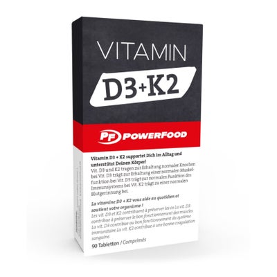 Vitamine D3 + K2 en gélules (90 gélules) Vitamine D3 + K2 en gélules (90 gélules)
