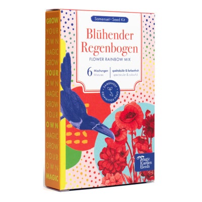 Blühender Regenbogen - 6 samenfeste Blumenmischungen