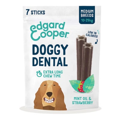 Doggy Dental Erdbeere & Minze, Länge 12cm