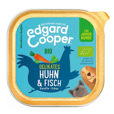 Junior Bio-Huhn & Fisch mit Bio-Karotte 17 x 100 g