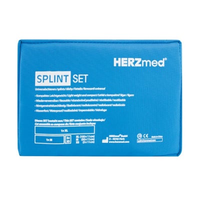 Splint SET in Tasche, blau