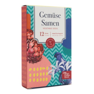 Saatgut Gemüsesamen, 12 samenfeste bunte Gemüsesorten