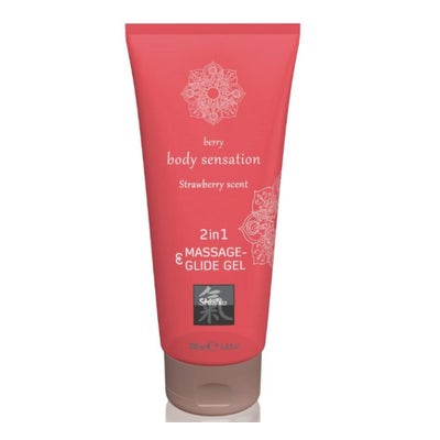 Massage- und Gleitgel 2in1, Strawberry