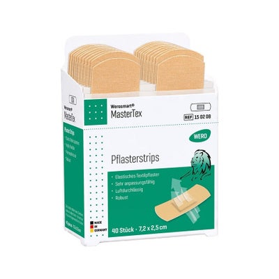 Strips de pansement MasterTex, 7.2 x 2.5 cm