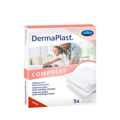compresse 5 x 5 cm 8-cou 5 x 2 pce