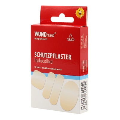 transparente Schutzpflaster Hydrocolloid 10 Pflaster, 4 Grössen