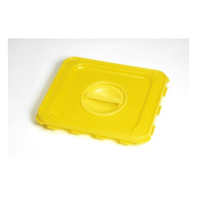 Klickdeckel für Medizinischer Einwegbehälter gelb