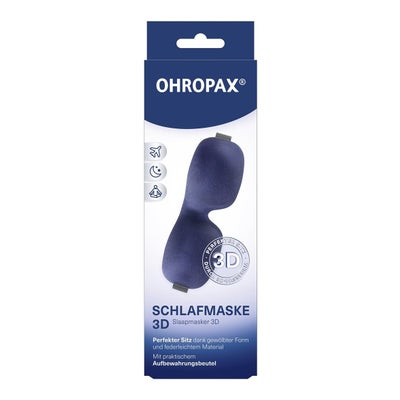 masque de sommeil 3D bleu