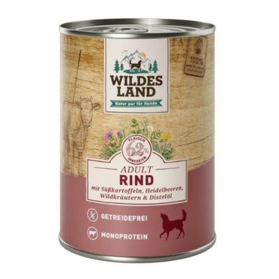 Adult boeuf avec patates douces, myrtilles, herbes sauvages & huile de carthame, nourriture humide pour chiens (400g Adult boeuf avec patates douces, myrtilles, herbes sauvages & huile de carthame, nourriture humide pour chiens (400g