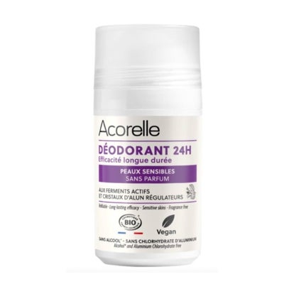 déodorant 24h efficacité longue durée peaux sensibles Cosmos Organic roll-on