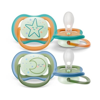 Schnuller Ultra Air Night 18M+ Sterne/Mond