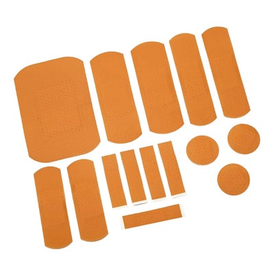 Pflasterstrips in Druckverschlussbeutel, 0.9 x 4 cm, wasserfest, beige