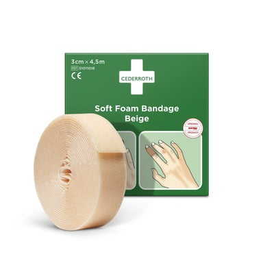 Soft Foam Bandage 3 cm x 4.5 m beige