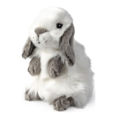 Schlappohrkaninchen, grau, 17 cm