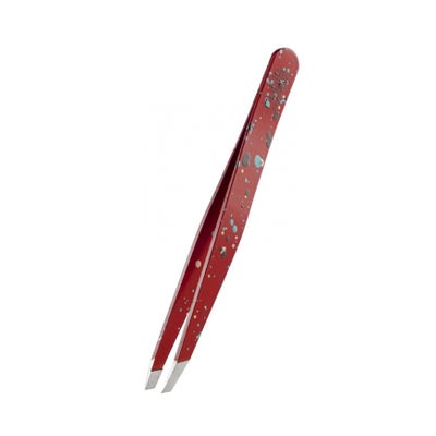 Pincette Actionpainting biseautée rouge Inox Pincette Actionpainting biseautée rouge Inox