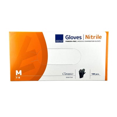 Black Nitrilhandschuhe, Puderfrei schwarz M