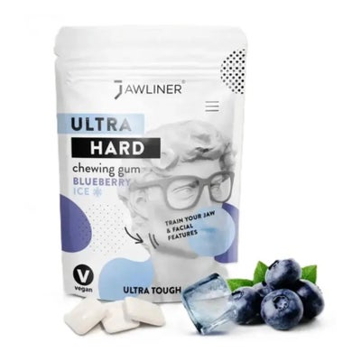 Fitness Chewing Gum Ultra Hard - Blueberry