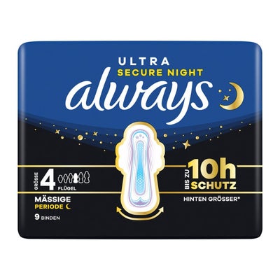 Ultra Binde Gr4 Secure Night mit Flügeln Ultra Binde Gr4 Secure Night mit Flügeln