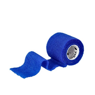 Kohäsive selbsthaftende Fixierbinde 5 cm x 4.5 m, blau