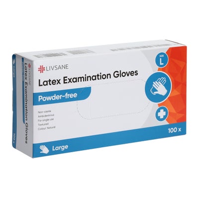 Latex-Untersuchungshandschuhe L puderfrei Latex-Untersuchungshandschuhe L puderfrei