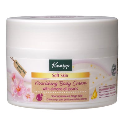 Crème nourrissante pour le corps Soft Skin aux perles dhuile damande