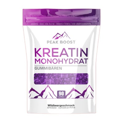 Kreatin Monohydrat Gummibären Wildbeere