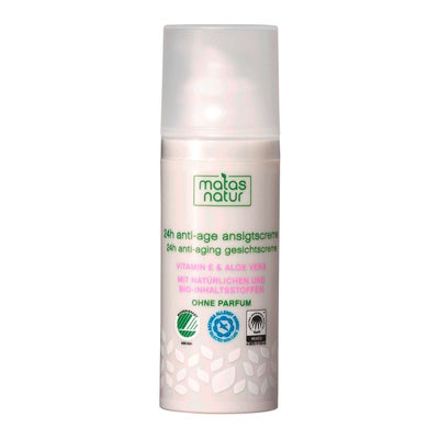 Natur Crème visage 24H anti-âge à l'aloe vera bio et à la vitamine E