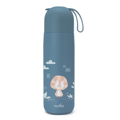 thermos bébé 400ml avec gobelet bleu