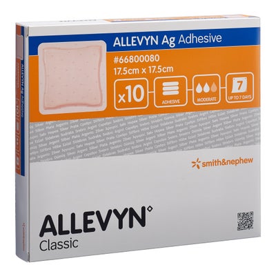 Ag Adhesive - pansement hydrocellulaire 17.5 x 17.5 cm Ag Adhesive - pansement hydrocellulaire 17.5 x 17.5 cm