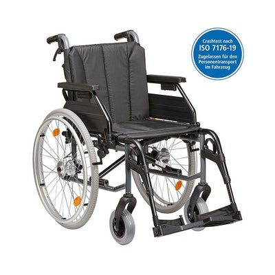 Fauteuil roulant Tomtar MR-S avec frein pour accompagnateur 48 cm