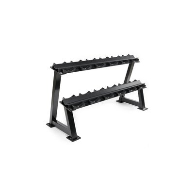 Kurzhantelablage mit Ablageschalen 144 cm Grundmodul (2 Standfüsse / 2 Bleche)