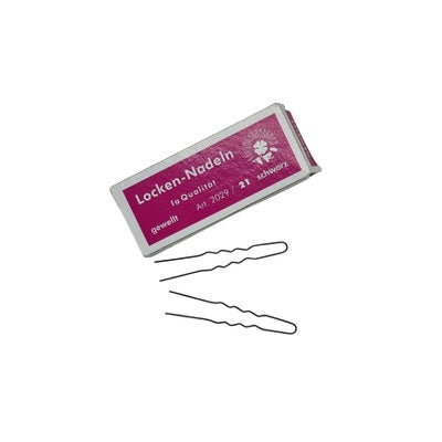 Lockennadeln 45x0.6mm schwarz